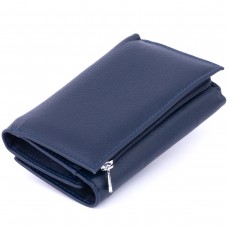 Кошелек горизонтальный с монетником на молнии унисекс ST Leather 19360 Синий