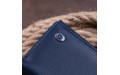 【Кошелек горизонтальный с монетником на молнии унисекс ST Leather 19360 Синий】