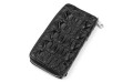 【Кошелек CROCODILE LEATHER 18249 из натуральной кожи крокодила Черный】
