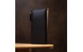 【Классический кошелек-клатч ST Leather 19373 Черный】