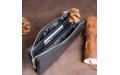 【Вместительный клатч на два отделения женский ST Leather 19246 Черный】