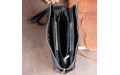 【Вместительный клатч на два отделения женский ST Leather 19246 Черный】