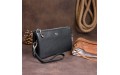 【Вместительный клатч на два отделения женский ST Leather 19246 Черный】
