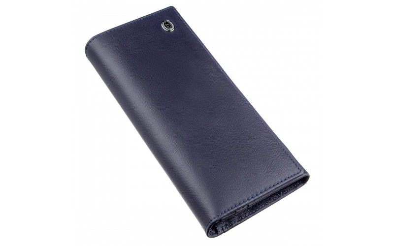 【Женский кошелек с внешним отделением ST Leather 18895 Синий】