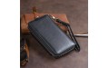 【Кошелек из кожи на защелке ST Leather 19339 Черный】