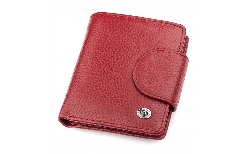 【Кошелек женский ST Leather 18499 (ST415) небольшой Красный】
