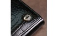 【Кожаный женский лакированный кошелек ST Leather 18299 Черный】