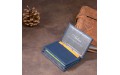 【Визитница-книжка ST Leather 19217 Темно-синяя】