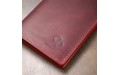 【Кожаное винтажное портмоне GRANDE PELLE 11468 Бордовый】