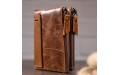 【Кошелек мужской Vintage 14684 Cветло-коричневый】