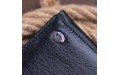 【Кошелек горизонтальный с монетником на молнии унисекс ST Leather 19365 Черный】