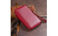 【Кошелек из кожи на защелке ST Leather 19341 Бордовый】