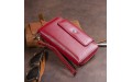 【Кошелек из кожи на защелке ST Leather 19341 Бордовый】