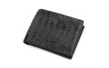 【Кошелек CROCODILE LEATHER 18231 из натуральной кожи крокодила (каймана) Черный】