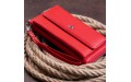 【Кошелек с кармашком на лицевой стороне женский ST Leather 19366 Красный】