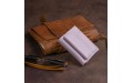 【Маленькое портмоне из кожи женское ST Leather 19355 Лиловое】