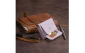 【Маленькое портмоне из кожи женское ST Leather 19355 Лиловое】