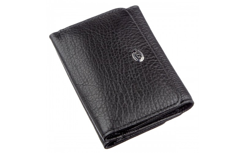 【Кошелек для женщин из кожи ST Leather 18886 Черный】
