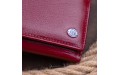 【Кошелек горизонтальный с монетником на молнии женский ST Leather 19363 Бордовый】