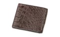 【Бумажник мужской CROCODILE LEATHER 18577 из натуральной кожи крокодила Коричневый】