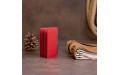 【Визитница-книжка ST Leather 19214 Красная】