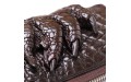 【Клатч мужской CROCODILE LEATHER 18273 из натуральной кожи крокодила Коричневый】