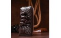 【Клатч мужской CROCODILE LEATHER 18273 из натуральной кожи крокодила Коричневый】