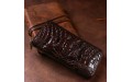 【Клатч мужской CROCODILE LEATHER 18273 из натуральной кожи крокодила Коричневый】