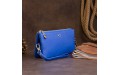 【Вместительный клатч из двух частей женский ST Leather 19252 Синий】