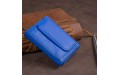 【Маленькое портмоне из кожи унисекс ST Leather 19354 Синее】