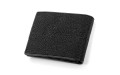 【Портмоне мужское STINGRAY LEATHER 18073 из натуральной кожи морского ската Черное】