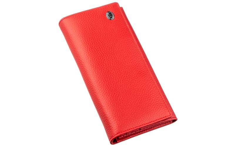 【Чудесный женский кошелек ST Leather 18858 Красный】