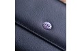 【Кошелек с кармашком на лицевой стороне женский ST Leather 19367 Черный】