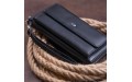 【Кошелек с кармашком на лицевой стороне женский ST Leather 19367 Черный】