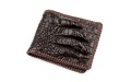 【Портмоне CROCODILE LEATHER 18229 из натуральной кожи крокодила Коричневый】