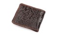 【Портмоне CROCODILE LEATHER 18229 из натуральной кожи крокодила Коричневый】