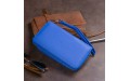 【Кошелек из кожи на защелке ST Leather 19346 Синий】