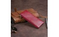【Ключница-кошелек с кармашком женская ST Leather 19352 Бордовая】