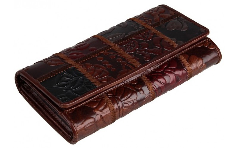 【Кошелек женский Vintage 14349 кожаный Коричневый】