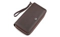 【Мужской кошелек ST Leather 18450 (ST127) две молнии Коричневый】