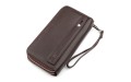 【Мужской кошелек ST Leather 18450 (ST127) две молнии Коричневый】