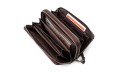 【Мужской кошелек ST Leather 18450 (ST127) две молнии Коричневый】